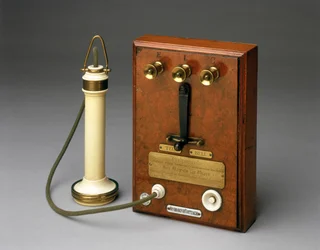 Bell telephone used by Queen Victoria at Osborne House, Isle of Wight, 1877-78